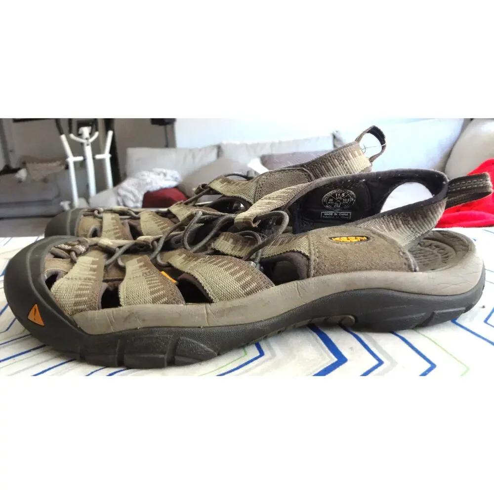 Keen Men 11.5 Newport H2 Sandal Shoe Brown Hiking Waterproof Closed Toe Outdoor